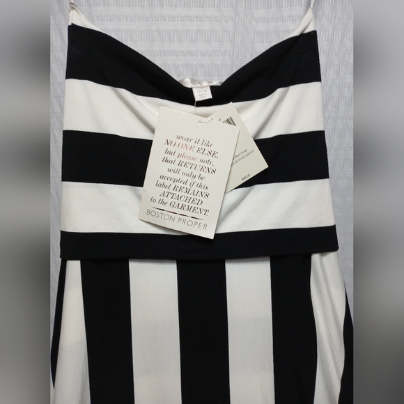 Boston Proper Strapless Bold Stripe Maxi Dress. Size M NWT - Picture 5 of 8